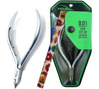 Nghia Professional Stainless Steel Cuticle Nipper C-03 (D-01) Jaw 14 Cuticle Cutter Trimmer Manicure Tools with Double Spring- Perfect Nail Care Tool at Home/Spa/Saloon Osimihome (1 PCS) C-03 D01-14