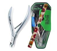 Nghia Professional Stainless Steel Cuticle Nipper C-07 (D-07) Jaw 16 Osimihome Cuticle Cutter Trimmer Manicure Tools with Double Spring- Perfect Nail Care Tool at Home Spa Saloon