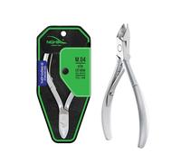 NGHIA Stainless Steel Nail Nipper - M-04: Precision Acrylic Nipper with Grey Plated Jaw, Curve Handle, and Single Spring Mechanism