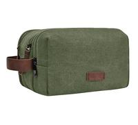 NGIL Traveling Toiletry Bag, Canvas Toiletry Organizer for Women and Men, Cosmetic Case, Skincare, Shaving Kit Organizer Traveling Toiletry Bag, Green, M, Casual Unisex