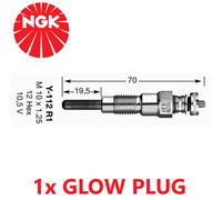 NGK Glow Plug Y-112R1 (1032)