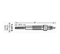 NGK Y-107R / Y107R / 1229 Sheathed Glow Plug Pack of 2