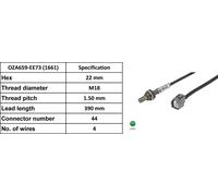 NGK 1661 Lambda Sensor Rear Fits Jazz 1.2 1.4 MK2 02-09