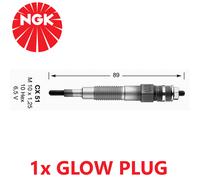 NGK 2896 Ceramic 6.5V 6A 0.7 Ohm Diesel Engine Heater Glow Plug CX51