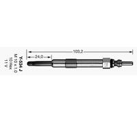 NGK Glow plug Voltage: 11,0V 3413 Glow plugs,Glow plugs diesel OPEL,FIAT,ALFA ROMEO,ZAFIRA B (A05),Astra H Caravan (A04),Astra H Schrägheck (A04)