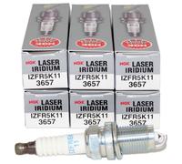 NGK 3657 Laser Iridium Spark Plug IZFR5K11 - 6 PCS *NEW* by NGK