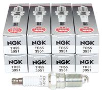 NGK 3951 Pack of 8 Motorcycle Copper Spark Plugs (TR55)