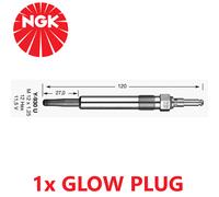 NGK Y-930U / 5568 Glow Plug Sheathed Y930U