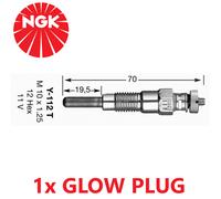 NGK 6327 Metal 11V 7.5A 0.2 Ohm Diesel Engine Heater Glow Plug Y-112T