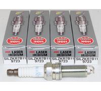 NGK (9723) SILZKR7B11 Spark Plug - Pack of 4 | Replaces 9686 9752 9030 REC8WYPB3. 80k-100k mileag