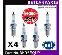 NGK BKR6EQUP Spark Plugs x4 For MINI Cooper 2001 - 2009 1.6L