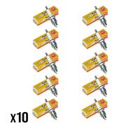 NGK BP7HS 5111 Spark Plugs Pack of 10 fits Adly/Herchee Silver Fox 50 2003