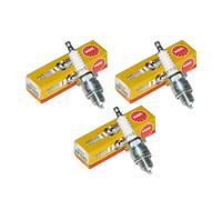 NGK BP7HS 5111 Spark Plugs Pack of 3 fits Adly/Herchee Silver Fox 50 2004