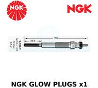 Glow Plugs Set 4x 7227 NGK 1985087309000 1985058030000 1985056021 1985056022 New