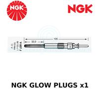 1 NGK DIESEL HEATER GLOW PLUG - At Trade Prices - Part No.Y-507J - Stock No 6897