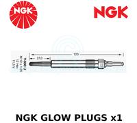 NGK Y-930U / 5568 Glow Plug Sheathed Y930U