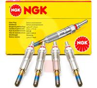 NGK Glow Plug Kit 4PCS FIAT Croma Marea Brava Alfa Romeo 166 JTD 1.9 2.4