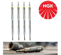 Glow Plugs Set 4x fits RENAULT FLUENCE L3 1.6D 2014 on R9M402 NGK 110650819R New