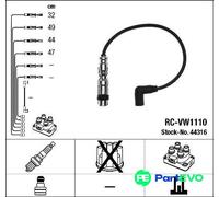 NGK IGNITION CABLE KIT 44316 FOR AUDI SKODA VW