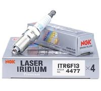 NGK ITR6F13 Spark Plug x 4 Laser Iridium 4477 Ford Fiesta 1.8L 2006 - 2011
