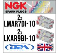 NGK KTM 1290 Super Adventure 2015-2020 Spark Plugs 2x LMAR7DI-10 + 2x LKAR9BI-10