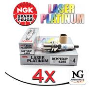 NGK LASER PLATINUM SPARK PLUGS BKR7EQUP - HEAT 7 - STOCK CODE 4285 - SET OF 4