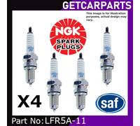 NGK LFR5A-11 Spark Plug x4 For Hyundai ix35 2010 - 2016