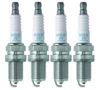 NGK Motorcycle Spark Plug, Nickel Core Tip, BKR5EYA-11, 14mm, 0.044in, 4 Pack