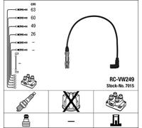 NGK Ignition Cable Kit RC-VW249 NGK7015 - Precision Fit - OE Matching Quality