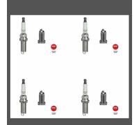 NGK Spark Plug 6677 LFR6B 4 Pack