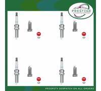 Spark Plugs Set 4x fits RENAULT TWINGO Mk2 1.2 2007 on NGK 224014902R 8200587901