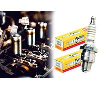 NGK Spark Plug B8HS 5510 Thread Diameter 14 mm for Moped, Motorcycle, Quad, Snowmobile, Boat Engine, ATV - Compatible with Simson, Kreidler, Yamaha, Pack of 2