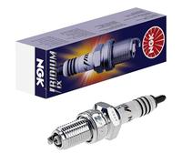 NGK Spark Plug DR8EIX Iridium IX 6681, silver/white