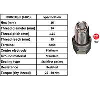 NGK SPARK PLUG QUALITY OEM 4285 / BKR7EQUP