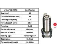 NGK SPARK PLUG QUALITY OEM 4775 / LFR5AP-11