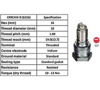 NGK SPARK PLUG QUALITY OEM 6216 / CR9EHIX-9