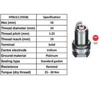 NGK SPARK PLUG QUALITY OEM 7658 / IFR6J11