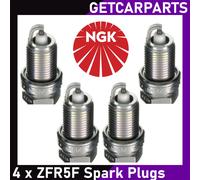 NGK Spark Plugs x 4 for Ford KA MK2 1.2 from 2008-2017 ZKR7A-10