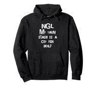 NGL My Yarn Stash Is A Cry For Help Crafter Humor Pullover Hoodie