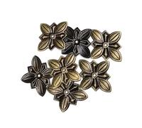 NGNKMPMCTK 100pcs Boxed Bronze Antique Brass Jewelry Chest Wood Box Decorative Stud Shim Pad Washer(B 30x27mm 100pcs)