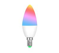 ngnsky Zigbee E12 Smart RGBCW Candle Bulb Works with Alexa & Google Home SmartThings, App and Voice Control,ZigBee Hub Required.
