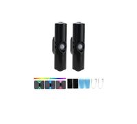 NGOKPYD 2 Pice Magnetic Stick on Wall Lights | Rechargeable Wall Lights | Motion Sensor Night Light Indoor, 3 Modes Dimmable for Living Room Bedroom Hallway(RGB Lighting)