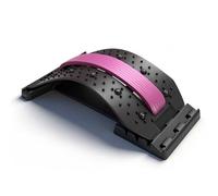 NGOKPYD Back Stretcher & Adjustable Lumbar Traction Back Cracker, 36 X 22cm Spine Stretch Posture Corrector, Board Lumbar Support, Immediate Relief Ergonomic Back Support Equipment(Pink)