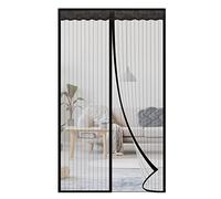 NGreen Reinforced Magnetic Screen Door - Heavy Duty Mesh Curtain and Full Frame Hook and Loop, Keeps Mosquitoes Out, Toddler and Dog Friendly, No Tools Required