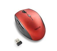 NGS Bee Wireless Ergonomic Silent Mouse, Red