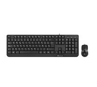 NGS COCOAKIT Multimedia Keyboard and Optical Mouse with Wire, 1000dpi, USB (Portuguese QWERTY)