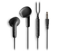 NGS Cross Flip Black - In-Ear Headphones with Microphone and Multifunction Buttons, Music and Call Control, Cable 120 cm, Jack 3.5 mm
