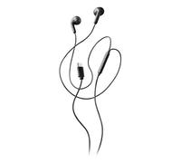 NGS Cross Glide Black - USB-C In-Ear Headphones with Microphone and Multifunction Button, Music and Call Control, 120 cm Cable, Sound, Compatible with Smartphones and Tablets