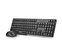 NGS EUPHORIA- Wireless Mouse and Keyboard Kit 2.4GHz, Spanish QWERTY, Black