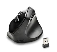 NGS Evo Moksha - Wireless mouse, Vertical ergonomic mouse, 2.4 GHz, Silent buttons, Adjustable DPI: 800/1200/1800/2400, Plug and play, Black